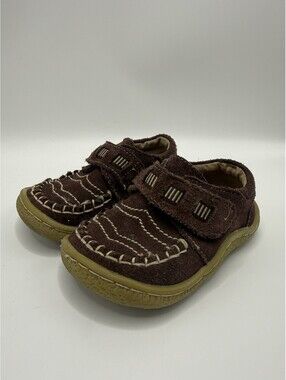 Livie & Luca Shoes Boys Cobbler Collection Brown Suede Loafer Toddler Size 5